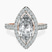 Rising Sun Halo Lab Diamond Engagement Ring in 9ct Rose Gold