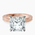 Pre-Designed 14kt Rose Gold Ivory Vintage Solitaire Lab Diamond Ring