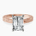 Pre-Designed 10kt Rose Gold Ivory Vintage Solitaire Lab Diamond Ring