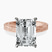 Pre-Designed 14kt Rose Gold Ivory Vintage Solitaire Lab Diamond Ring