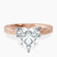 Pre-Designed 18kt Rose Gold Ivory Vintage Solitaire Lab Diamond Ring