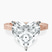 Pre-Designed 14kt Rose Gold Ivory Vintage Solitaire Lab Diamond Ring