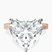 Pre-Designed 10kt Rose Gold Ivory Vintage Solitaire Lab Diamond Ring