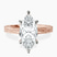 Pre-Designed 10kt Rose Gold Ivory Vintage Solitaire Lab Diamond Ring