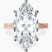 Pre-Designed 18kt Rose Gold Ivory Vintage Solitaire Lab Diamond Ring