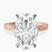 Pre-Designed 18kt Rose Gold Ivory Vintage Solitaire Lab Diamond Ring