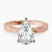 Pre-Designed 14ct Rose Gold Ivory Vintage Solitaire Lab Diamond Ring