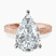 Pre-Designed 14kt Rose Gold Ivory Vintage Solitaire Lab Diamond Ring