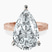 Pre-Designed 10kt Rose Gold Ivory Vintage Solitaire Lab Diamond Ring