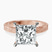 Pre-Designed 18kt Rose Gold Ivory Vintage Solitaire Lab Diamond Ring