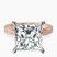 Pre-Designed 18kt Rose Gold Ivory Vintage Solitaire Lab Diamond Ring