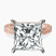 Pre-Designed 10kt Rose Gold Ivory Vintage Solitaire Lab Diamond Ring