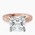 Pre-Designed 10kt Rose Gold Ivory Vintage Solitaire Lab Diamond Ring