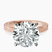 Pre-Designed 10kt Rose Gold Ivory Vintage Solitaire Lab Diamond Ring