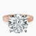 Pre-Designed 10kt Rose Gold Ivory Vintage Solitaire Lab Diamond Ring