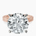 Pre-Designed 10kt Rose Gold Ivory Vintage Solitaire Lab Diamond Ring