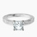 Pre-Designed Platinum Ivory Vintage Solitaire Lab Diamond Ring