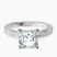 Pre-Designed Platinum Ivory Vintage Solitaire Lab Diamond Ring