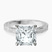 Pre-Designed Platinum Ivory Vintage Solitaire Lab Diamond Ring