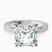 Pre-Designed Platinum Ivory Vintage Solitaire Lab Diamond Ring