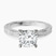 Pre-Designed 18ct White Gold Ivory Vintage Solitaire Lab Diamond Ring
