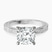 Pre-Designed Platinum Ivory Vintage Solitaire Lab Diamond Ring