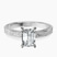 Pre-Designed Platinum Ivory Vintage Solitaire Lab Diamond Ring