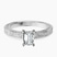 Pre-Designed Platinum Ivory Vintage Solitaire Lab Diamond Ring