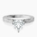 Pre-Designed Platinum Ivory Vintage Solitaire Lab Diamond Ring