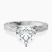 Pre-Designed Platinum Ivory Vintage Solitaire Lab Diamond Ring