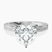 Pre-Designed Platinum Ivory Vintage Solitaire Lab Diamond Ring