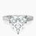 Pre-Designed 18kt White Gold Ivory Vintage Solitaire Lab Diamond Ring
