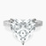 Pre-Designed Platinum Ivory Vintage Solitaire Lab Diamond Ring