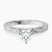 Pre-Designed Platinum Ivory Vintage Solitaire Lab Diamond Ring