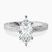Pre-Designed Platinum Ivory Vintage Solitaire Lab Diamond Ring