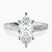 Pre-Designed 14ct White Gold Ivory Vintage Solitaire Lab Diamond Ring