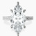 Pre-Designed 18kt White Gold Ivory Vintage Solitaire Lab Diamond Ring