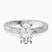 Pre-Designed Platinum Ivory Vintage Solitaire Lab Diamond Ring