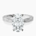 Pre-Designed Platinum Ivory Vintage Solitaire Lab Diamond Ring