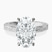 Pre-Designed 14kt White Gold Ivory Vintage Solitaire Lab Diamond Ring