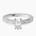 Pre-Designed Platinum Ivory Vintage Solitaire Lab Diamond Ring