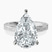 Pre-Designed 10kt White Gold Ivory Vintage Solitaire Lab Diamond Ring