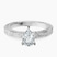 Pre-Designed Platinum Ivory Vintage Solitaire Lab Diamond Ring