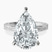 Pre-Designed Platinum Ivory Vintage Solitaire Lab Diamond Ring