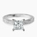 Pre-Designed Platinum Ivory Vintage Solitaire Lab Diamond Ring