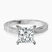 Pre-Designed 18ct White Gold Ivory Vintage Solitaire Lab Diamond Ring