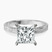 Pre-Designed Platinum Ivory Vintage Solitaire Lab Diamond Ring
