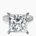 Pre-Designed Platinum Ivory Vintage Solitaire Lab Diamond Ring