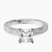 Pre-Designed 14kt White Gold Ivory Vintage Solitaire Lab Diamond Ring
