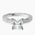 Pre-Designed 18kt White Gold Ivory Vintage Solitaire Lab Diamond Ring